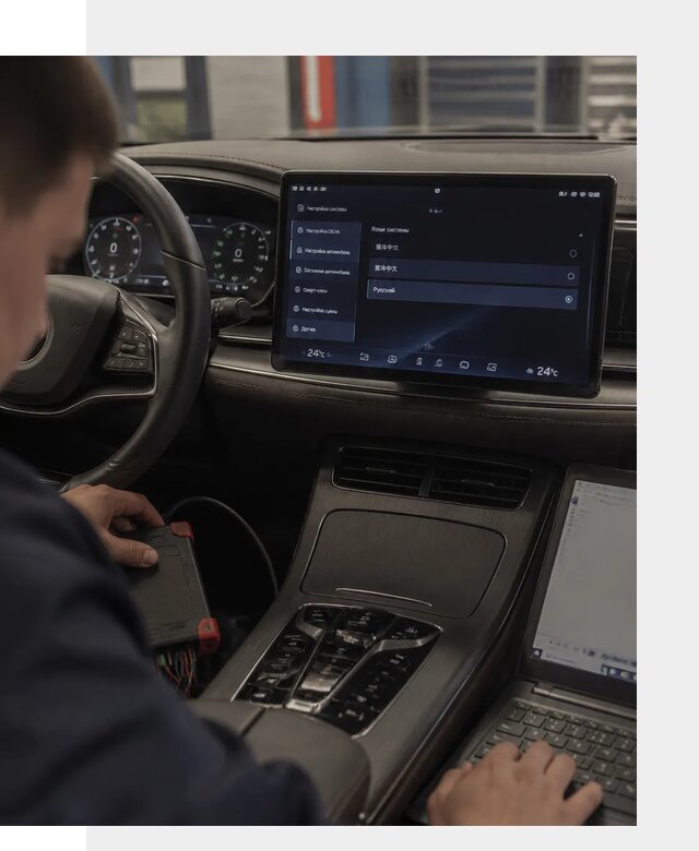 Русификация автомобиля BYD HAN для эксплуатации в Лабинске